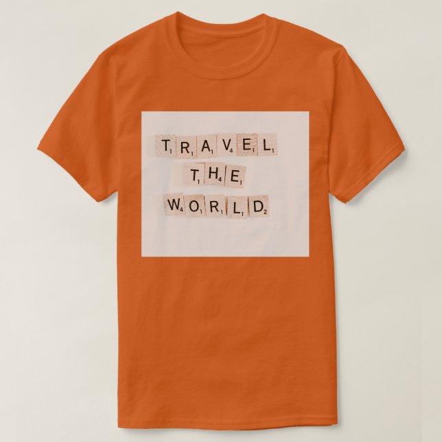 T-shirt Voyager dans le monde (Design devant)