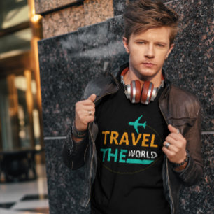 T-SHIRT VOYAGER DANS LE MONDE   TOURISTIQUE