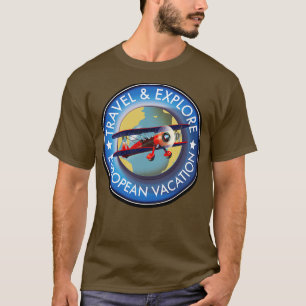 T-shirt Voyager Explorer Les Vacances Européennes