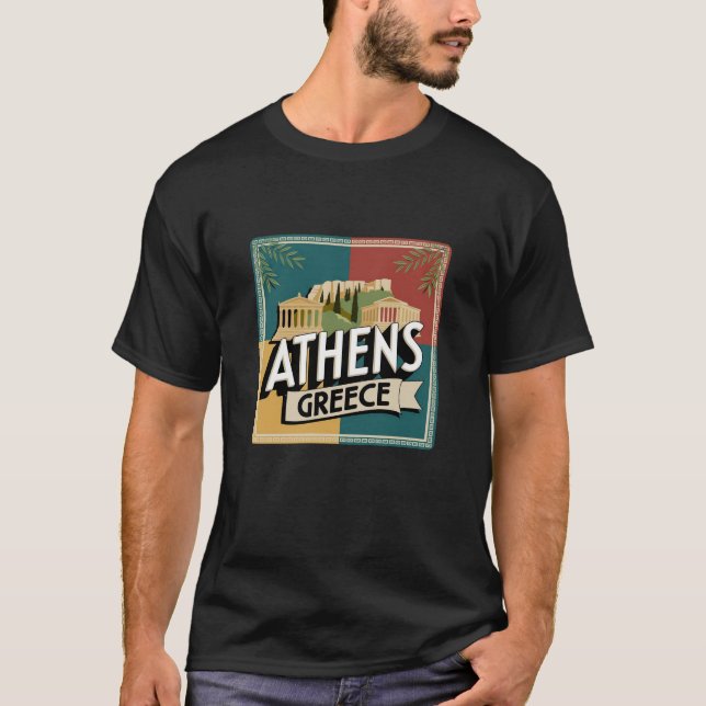 T-shirt Voyager Grèce Design must have (Devant)