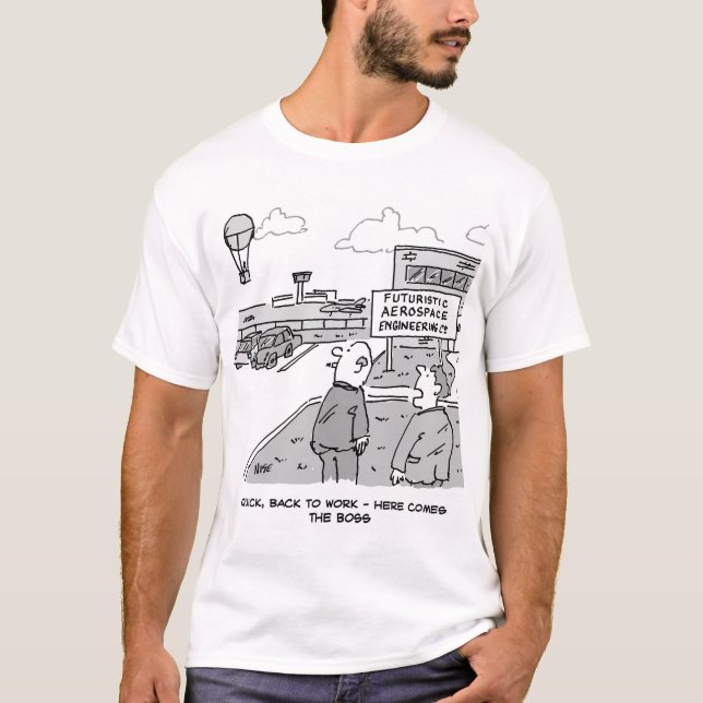 T-shirt Voyages en voiture de l'industrie aérospatiale par (Devant)