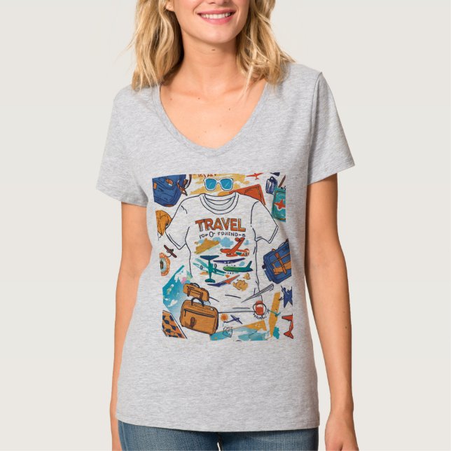 T-shirt Voyages pour femmes (Devant)
