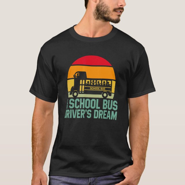 T-shirt Voyageur d'autobus scolaire Dream Étudiant Enfants (Devant)
