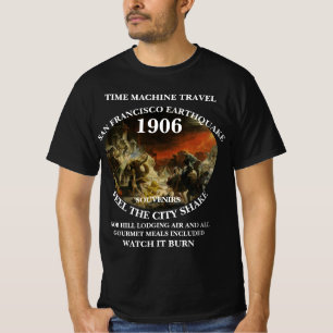 T-SHIRT VOYAGEUR DE LA MACHINE DU TEMPS DE TRUMP SÉISME DE