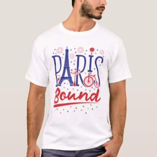 T-shirt Voyageur de voyage français à Paris