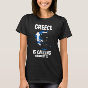 T-shirt Voyageur grec patriotique Grèce est appelé et je