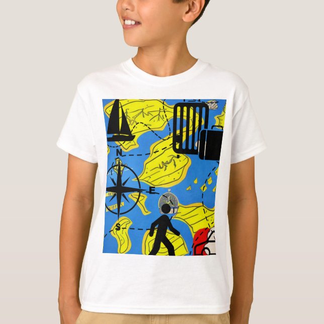 T-shirt Voyageur mondial (Devant)