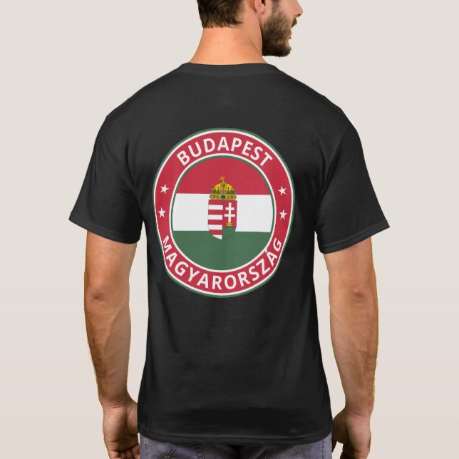 T-shirt Voyageur mondial - Budapest, Magyarország | Hongri (Dos)