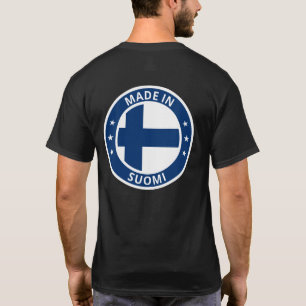 T-shirt Voyageur Mondial - Fabriqué À Suomi Finlande (Mo