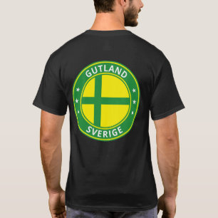 T-shirt Voyageur mondial - Gutland, Sverige   Suède (Modif