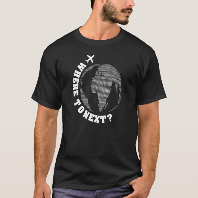 T-shirt Voyageur permanent nomade numérique à distance (Devant)