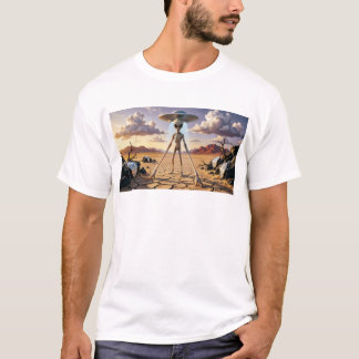 T-shirt Voyageur Temporel Extraterrestre dans un Paysage D