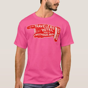 T-shirt Voyageurs défunts Hotel Muskogee Oklahoma Bagages