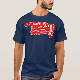 T-shirt Voyageurs défunts Hotel Muskogee Oklahoma Bagages