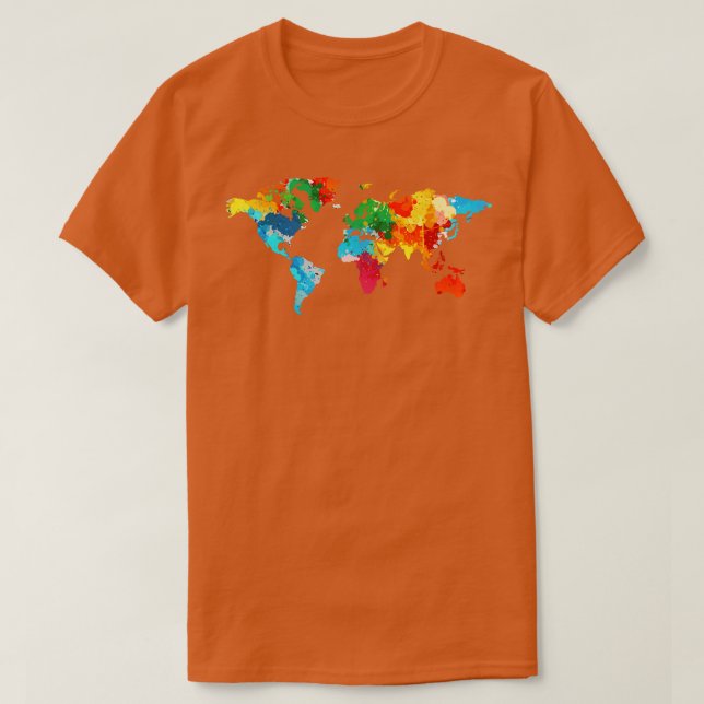 T-shirt Voyageurs internationaux Coloré (Design devant)