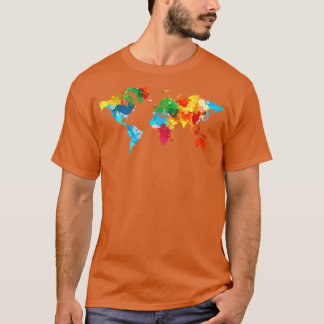 T-shirt Voyageurs internationaux Coloré