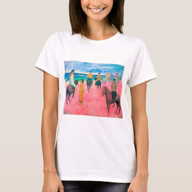T-shirt Voyageurs sur la plage, Gauguin (Devant)