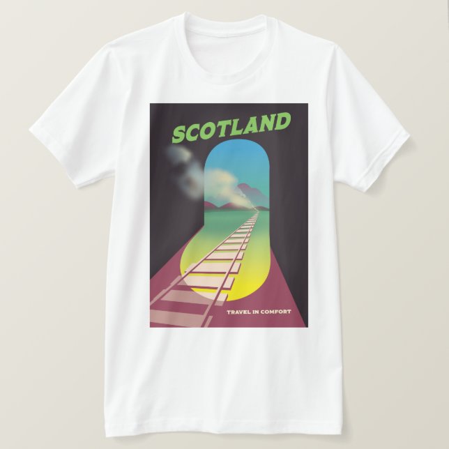 T-shirt Voyagez en confort Écosse (Design devant)
