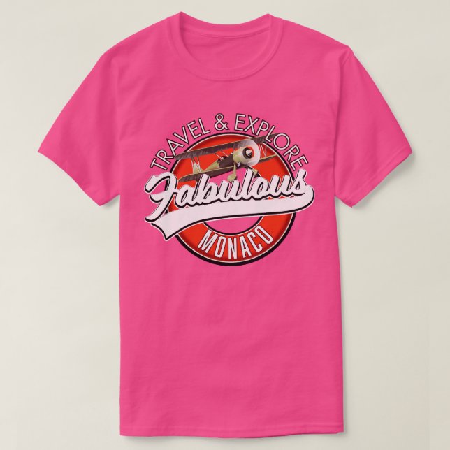 T-shirt Voyagez explorer Monaco fabuleux (Design devant)