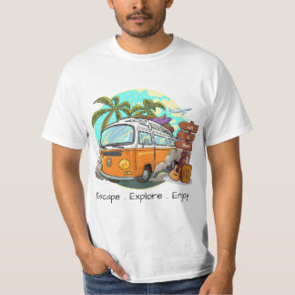 T-shirt Voyagez loin, respirez plus profondément