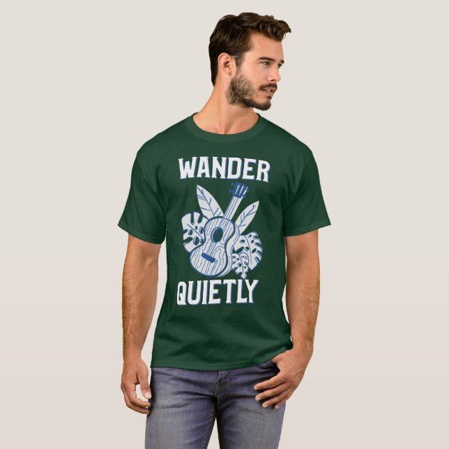 T-shirt Voyagez tranquillement seul (Devant entier)