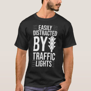 T-shirt Voyant de trafic Signal vert jaune rouge Stop Styl