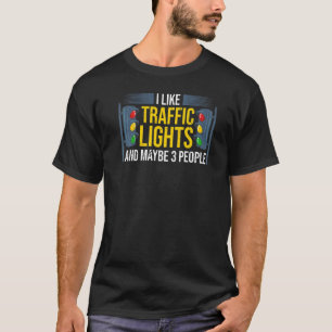 T-shirt Voyant de trafic Signal vert jaune rouge Stop Styl