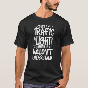 T-shirt Voyant de trafic Signal vert jaune rouge Stop Styl
