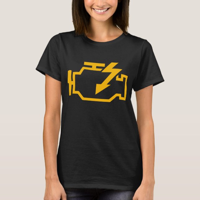 T-shirt Voyant Moteur Drôle Mécanicien Macanic Machanic (Devant)