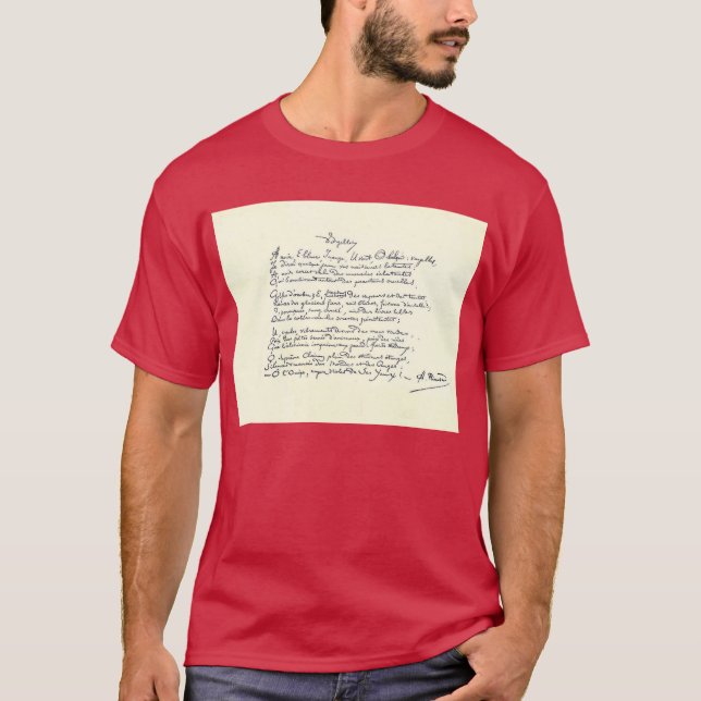 T-shirt Voyelles (Rimbaud) (Devant)