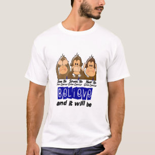 T-shirt Voyez que parler n'entendez aucun cancer du colon