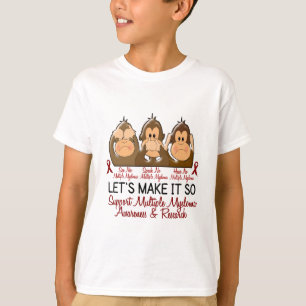 T-shirt Voyez que parler n'entendez aucun myélome multipl