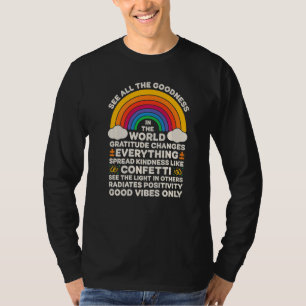 T-shirt Voyez Toute La Bonté Dans Le Monde Répandre La Gen