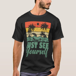 T-shirt Voyez-Vous Plage Tropicale Vacances Été