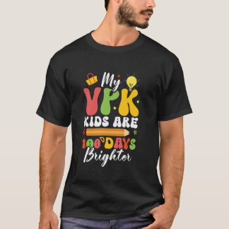 T-shirt VPK Étudiant Pré-maternelle 100 Jours Plus Lumineu