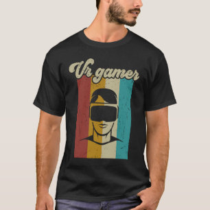 T-shirt VR Gamer Retro Jeux Vidéos Vintages Pour Garçons H