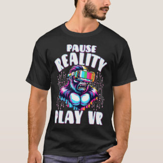 T-shirt Vr Gamer Vr Player Virtual Reality Vr Game Video G