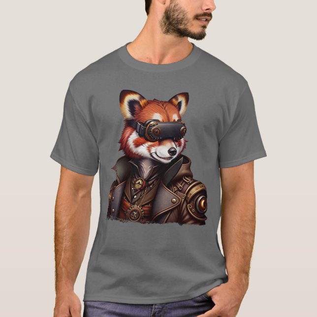 T-shirt VR Steampunk Red Panda (Devant)