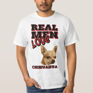 T-shirt Vrai chiwawa d'amour d'hommes