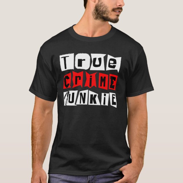 T-shirt Vrai crime Junkie Long Sleeve (Devant)