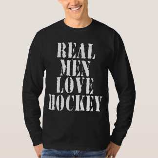 T-shirt Vrai hockey d'amour d'hommes