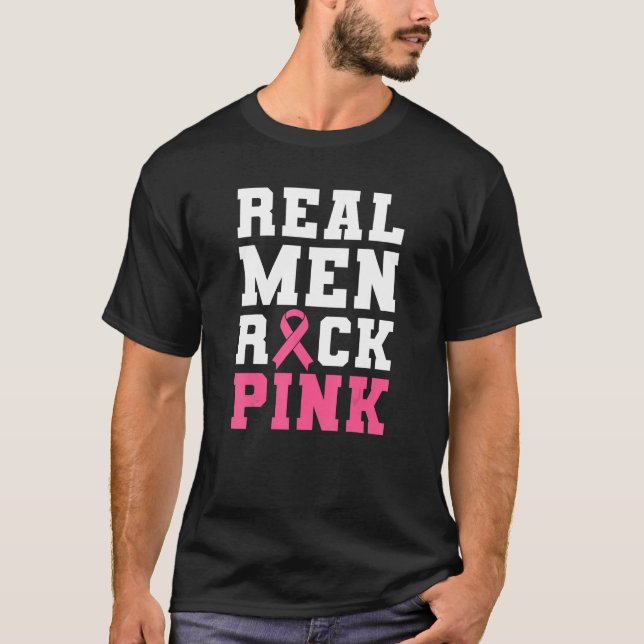 T-shirt Vrai Homme Rock rose (Devant)