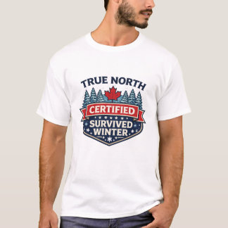 T-shirt Vrai Nord certifié — A survécu à l'hiver
