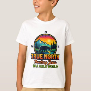 T-shirt Vrai Nord Vbs 2025 Faire Confiance à Jésus Désert