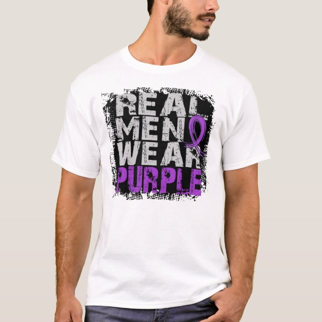 T-shirt Vrai pourpre de vêtements pour hommes de lupus (Devant)
