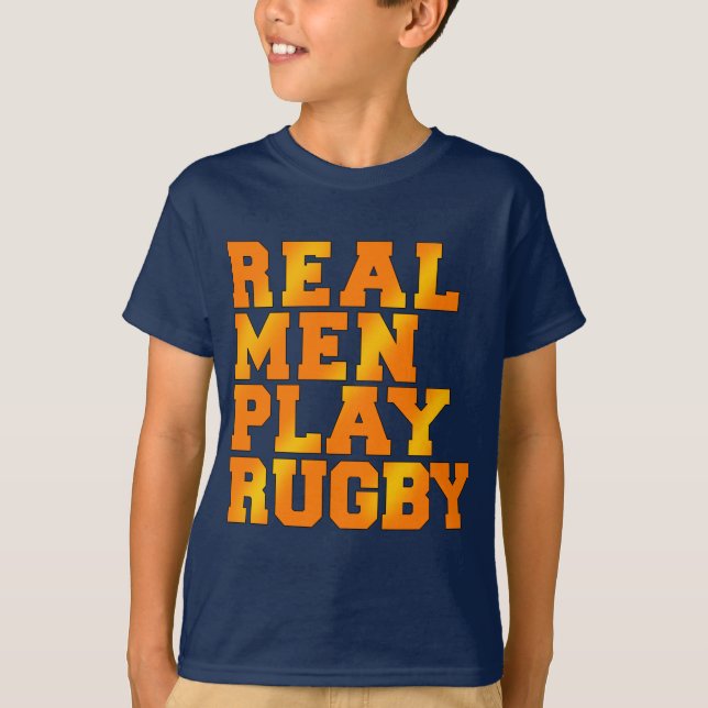 T-shirt Vrai rugby de jeu d'hommes (Devant)