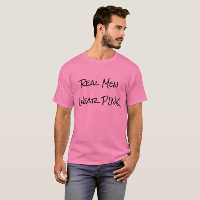 T-shirt Vrai tee - shirt de rose de vêtements pour hommes (Devant entier)