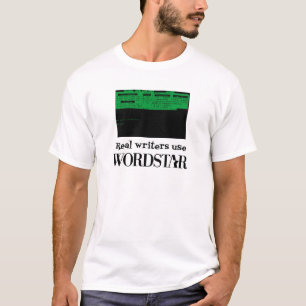T-shirt Vraie chemise de l'utilisation WORDSTAR d'auteurs