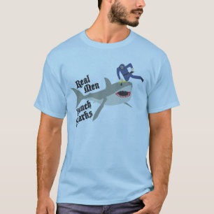T-shirt Vraie chemise de requins de poinçon d'hommes