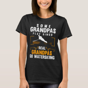 T-shirt Vraie Grand-Pas Aller Ski D'Eau Hommes Ski D'Eau W